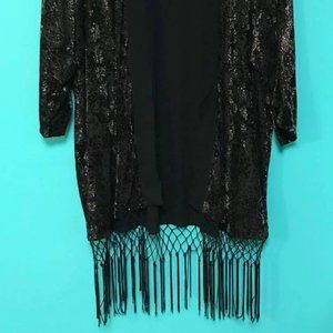 Velvety Fringe Shawl